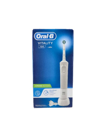 CEPILLO DENTAL ELECTRICO RECARGABLE ORAL-B VITALITY PRO 1 UNIDAD COLOR BLANCO