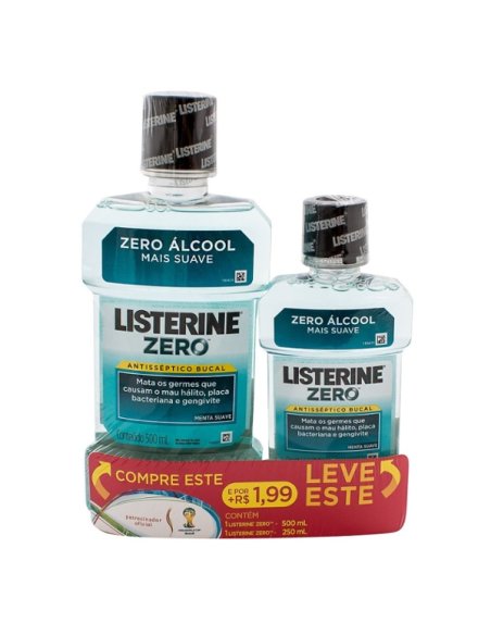 LISTERINE MENTOL SABOR  SUAVE 1 BOTELLA 500 ML