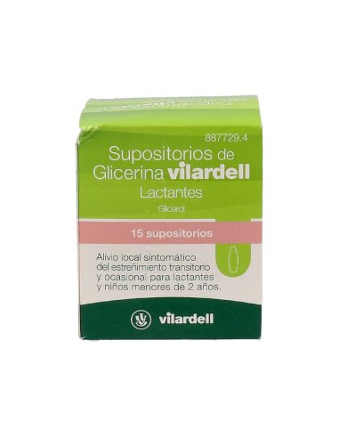 SUPOSITORIOS DE GLICERINA VILARDELL LACTANTES...