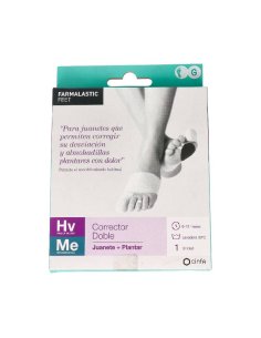 CORRECTOR DOBLE JUANETES Y PLANTAR FARMALASTIC FEET PIE...