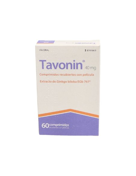 TAVONIN 40 MG 60 COMPRIMIDOS RECUBIERTOS