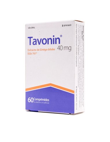 TAVONIN 40 MG 60 COMPRIMIDOS RECUBIERTOS