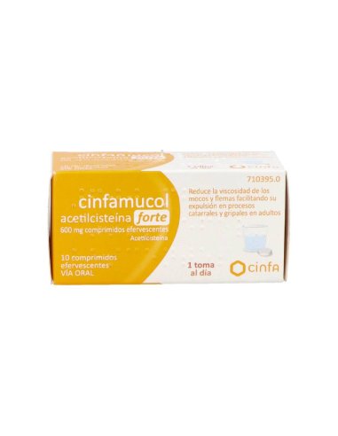 CINFAMUCOL ACETILCISTEINA FORTE 600 MG 10...