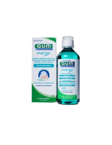 GUM PAROEX PREVENCION COLUTORIO 1 ENVASE 500 ML