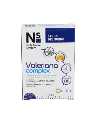 NS VALERIANA COMPLEX COMPRIMIDOS 15 COMPRIMIDOS