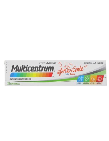 MULTICENTRUM 20 COMPRIMIDOS EFERVESCENTES