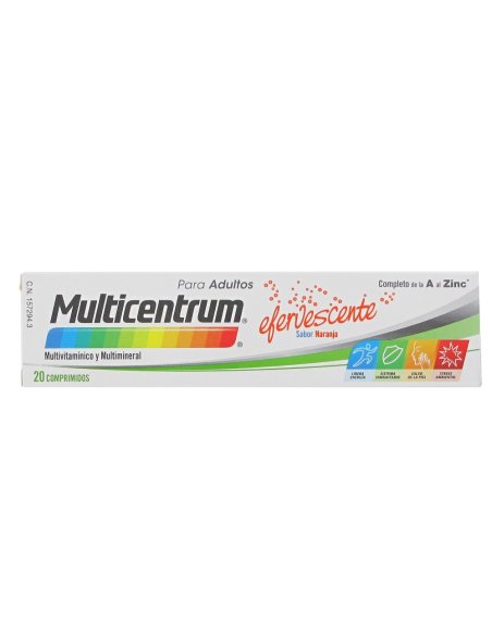 MULTICENTRUM 20 COMPRIMIDOS EFERVESCENTES