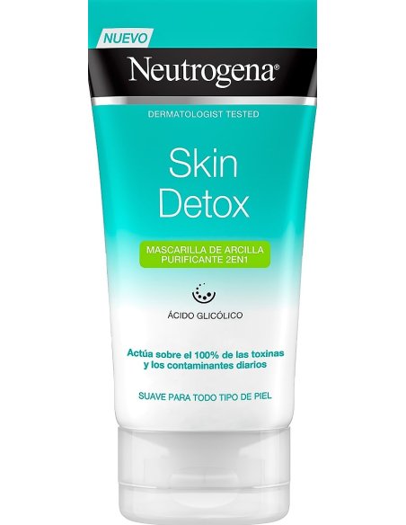 NEUTROGENA DETOX MASCARILLA ARCILLA PURIFICANTE 2 EN 1 1 ENVASE 150 ml