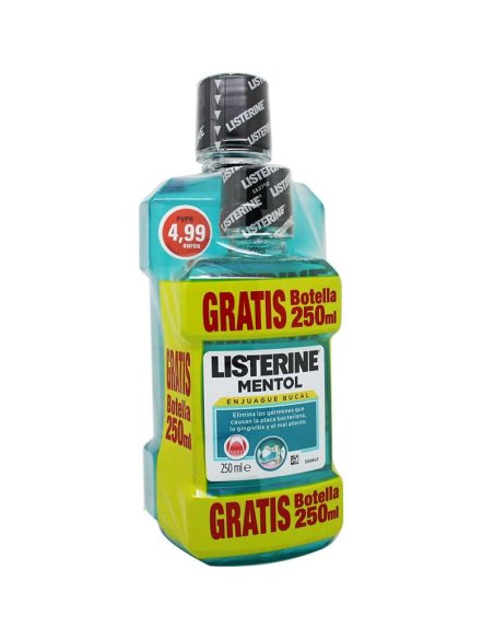 LISTERINE 1 BOTELLA 500 ML SABOR MENTOL
