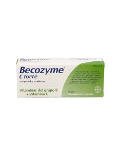 BECOZYME C FORTE 30 COMPRIMIDOS RECUBIERTOS