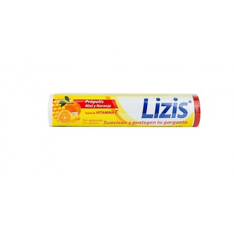 LIZIS PROPOLIS MIEL Y NARANJA 12 CARAMELOS