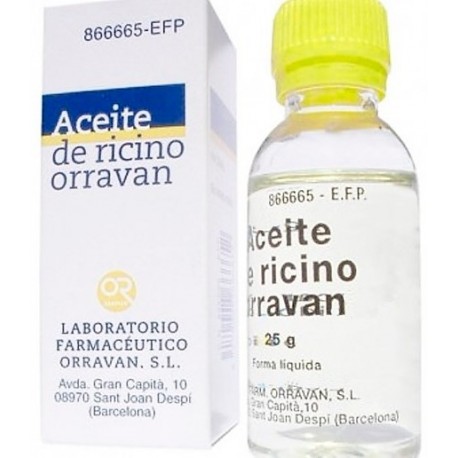 ACEITE RICINO ORRAVAN 1 g/ml LIQUIDO ORAL 1 FRASCO 25 ml