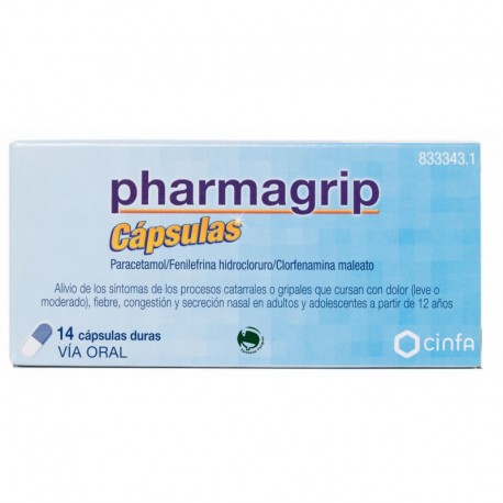 PHARMAGRIP CONGESTION Y SECRECION NASAL 14 CAPSULAS