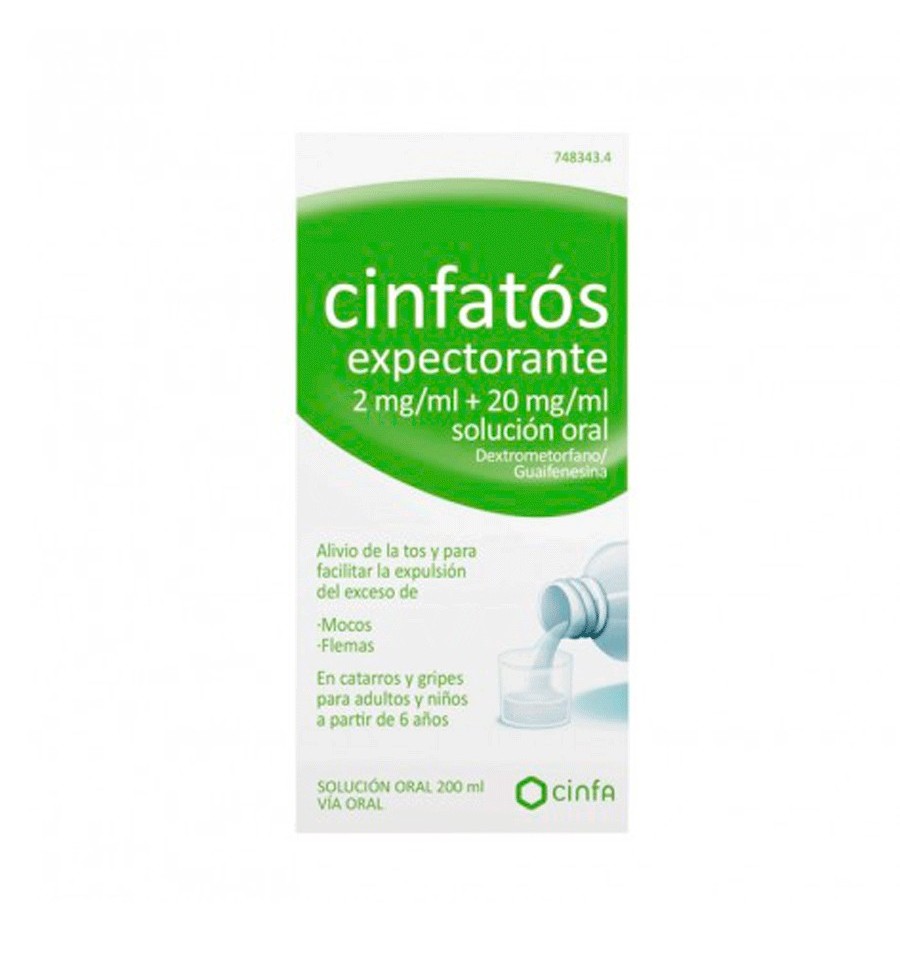 CINFATOS 2 mg/ml 20 mg/ml SOLUCION 1 FRASCO 200 ml (VIDRIO) - Farmacia del Pilar