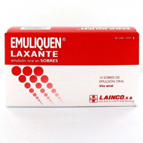 EMULIQUEN LAXANTE 7173,9 mg/4,5 mg EMULSION ORAL 10 SOBRES 15 ml