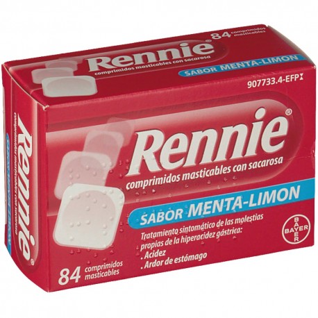 RENNIE 680 mg/80 mg 84 COMPRIMIDOS MASTICABLES (CON SACAROSA)