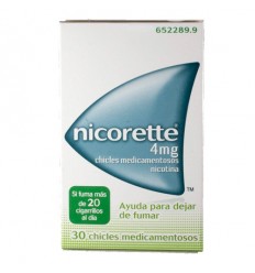 NICORETTE 4 MG 30 CHICLES MEDICAMENTOSOS