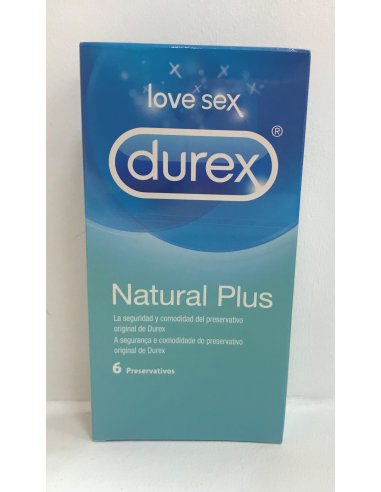 DUREX NATURAL PLUS PRESERVATIVOS 6 UNIDADES
