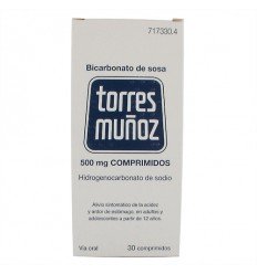 BICARBONATO DE SOSA TORRES MUÑOZ 500 MG 30 COMPRIMIDOS