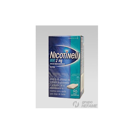 NICOTINELL MINT 2 MG 96 COMPRIMIDOS PARA CHUPAR