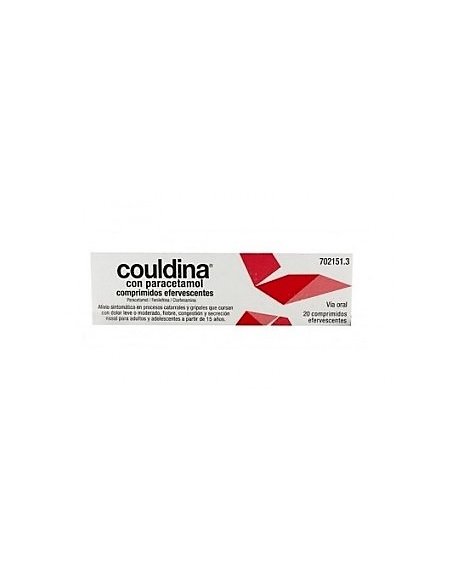 COULDINA CON PARACETAMOL 650 MG/4 MG/10 MG 20 COMPRIMIDOS EFERVESCENTES