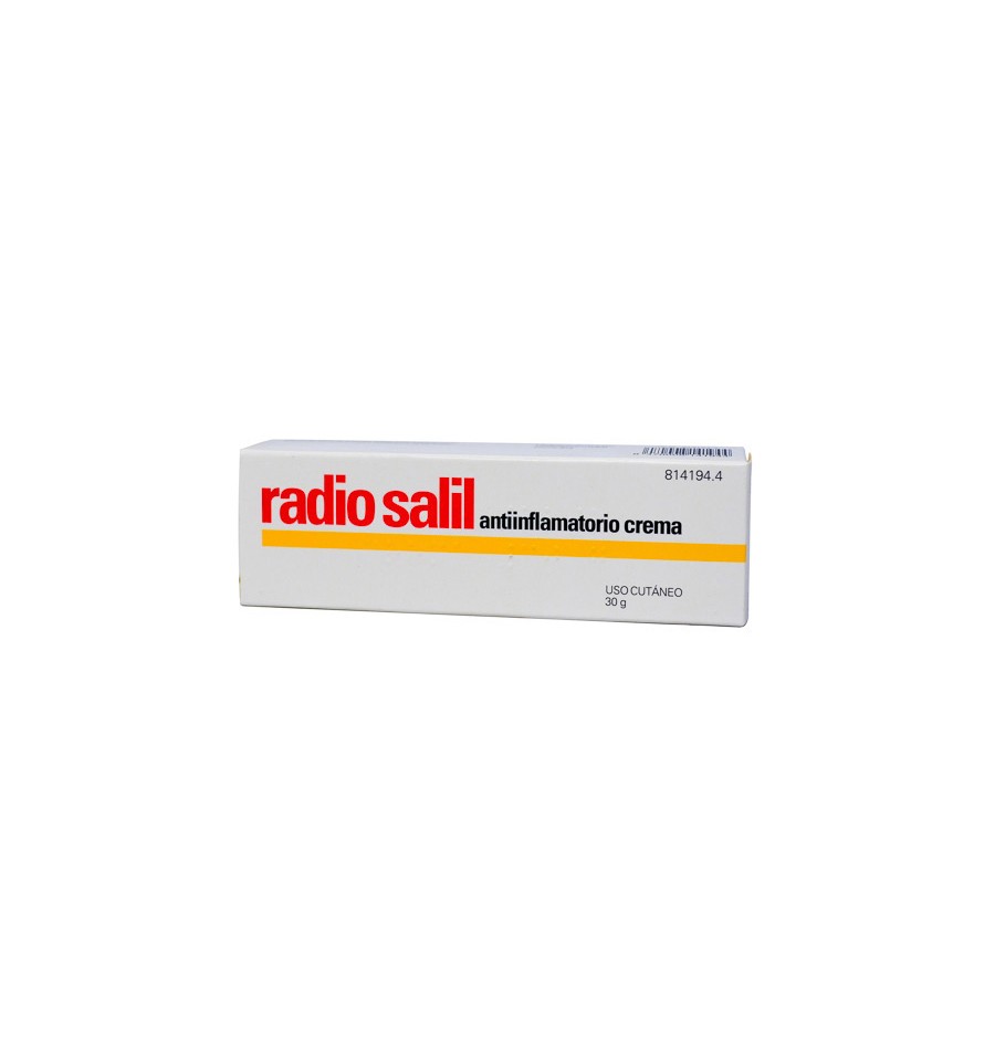 para agregar suizo Vigilante RADIO SALIL ANTIINFLAMATORIO CREMA 1 TUBO 30 g - Farmacia del Pilar
