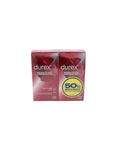DUREX SENSITIVO CONTACTO TOTAL PRESERVATIVOS 12...
