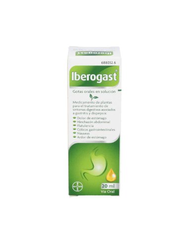 IBEROGAST GOTAS ORALES EN SOLUCION 1 FRASCO 20 ML