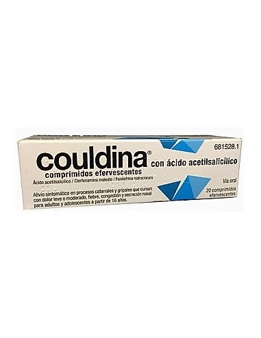 COULDINA CON ACIDO ACETILSALICILICO 500 MG/2...