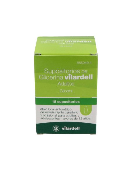 SUPOSITORIOS DE GLICERINA VILARDELL ADULTOS 3 G 18 SUPOSITORIOS