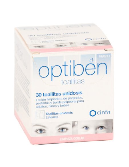 OPTIBEN TOALLITA CON LOCION LIMPIADORA HIGIENE 30 UNIDADES