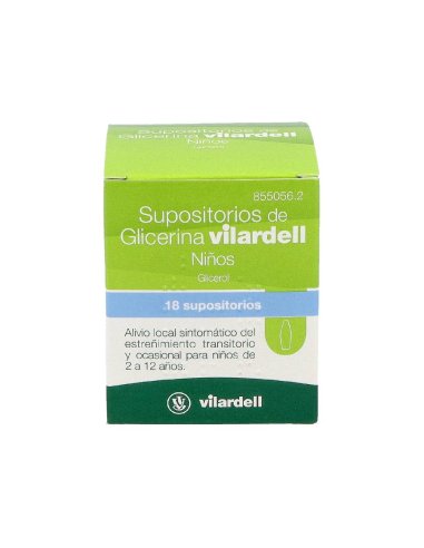 SUPOSITORIOS DE GLICERINA VILARDELL NIÑOS 1,58...