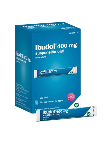 IBUDOL 400 MG 20 SOBRES SUSPENSION ORAL 10 ML