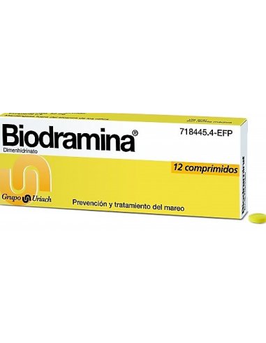 BIODRAMINA 50 MG 12 COMPRIMIDOS