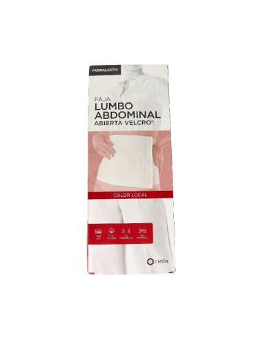 FAJA LUMBOABDOMINAL ABIERTA VELCRO FARMALASTIC...
