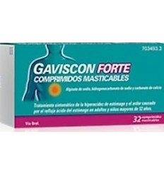 GAVISCON FORTE 24 COMPRIMIDOS MASTICABLES