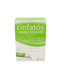 CINFATOS EXPECTORANTE 10 mg/100 mg 18 SOBRES SOLUCION ORAL