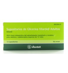 SUPOSITORIOS DE GLICERINA VILARDELL ADULTOS 3 g 12 SUPOSITORIOS