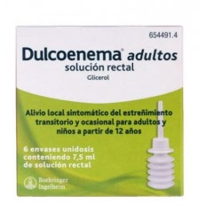 DULCOLAXO GLICEROL 6,75 g SOLUCION RECTAL 6 ENEMAS 7,5 ml