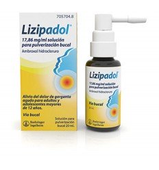 LIZIPAINA AMBROXOL 17,86 mg/ml SOLUCION PARA PULVERIZACION BUCAL 1 FRASCO 20 ml