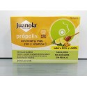 JUANOLA PROPOLIS MIEL HIEDRA ZINC Y VITAMINA C 24 PASTILLAS DE GOMA SABOR MIEL Y LIMON