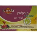 JUANOLA PROPOLIS MIEL Y HIEDRA 24 PASTILLAS DE GOMA SABOR FRUTAS DEL BOSQUE