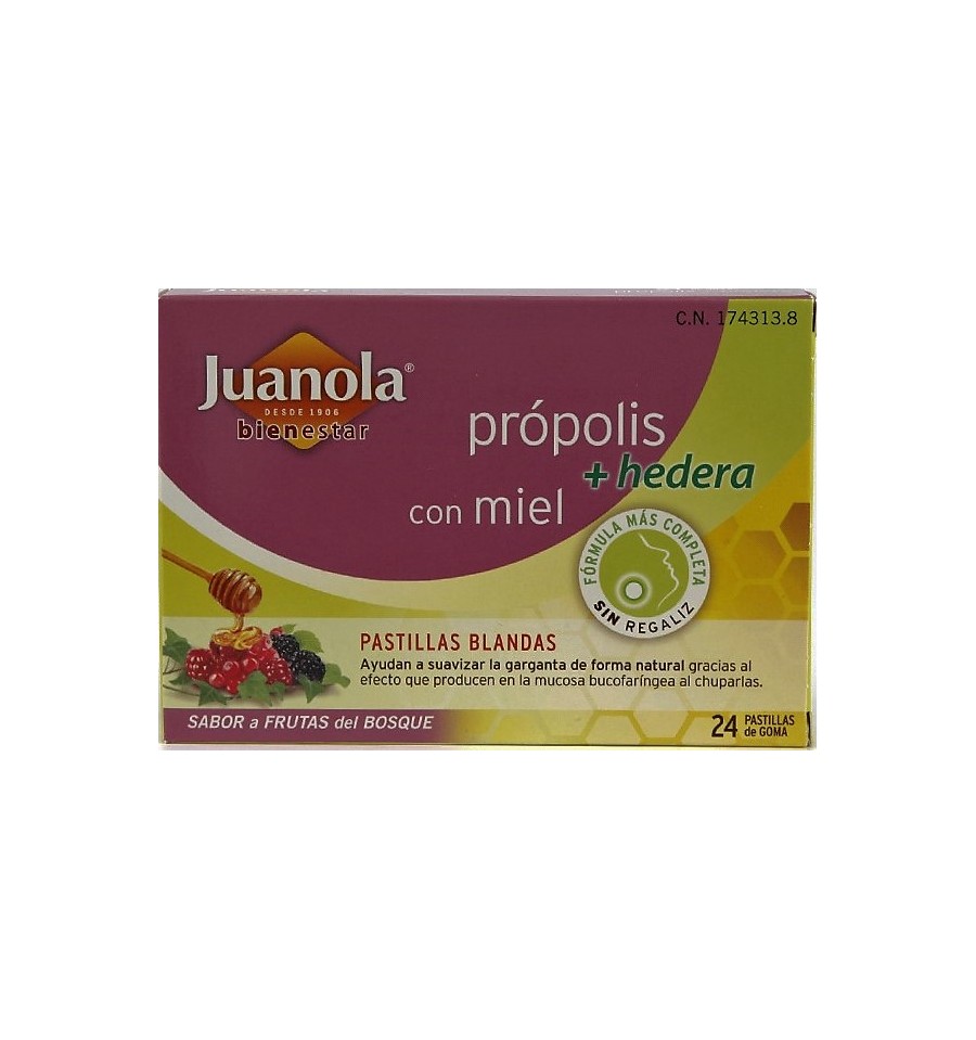 JUANOLA PROPOLIS PASTILLAS LIMON MIEL 24 PASTILLAS - Farmacia del Pilar