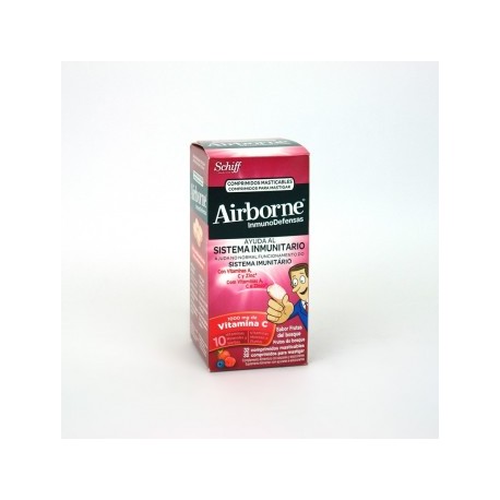 AIRBORNE (INMUNODEFENSAS) 32 COMPRIMIDOS MASTICABLES SABOR FRUTOS DEL BOSQUE