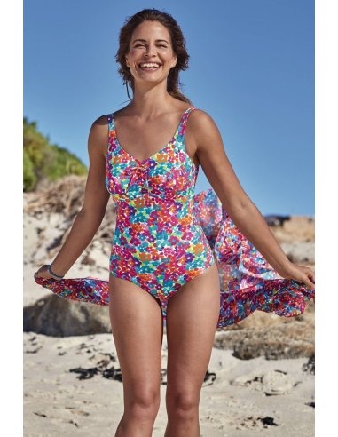 BAÑADOR 6240 ESTAMPADO FLORES ANITA