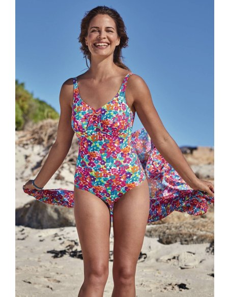 BAÑADOR 6240 ESTAMPADO FLORES ANITA