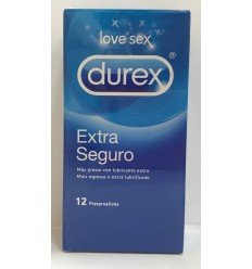 DUREX EXTRA SEGURO PRESERVATIVOS 12 UNIDADES