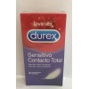 DUREX SENSITIVO CONTACTO TOTAL PRESERVATIVOS 6 UNIDADES