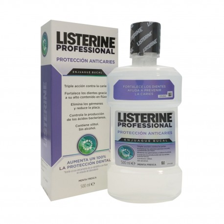 LISTERINE PROFESIONAL PROTECCION ANTICARIES 1 ENVASE 500 ml