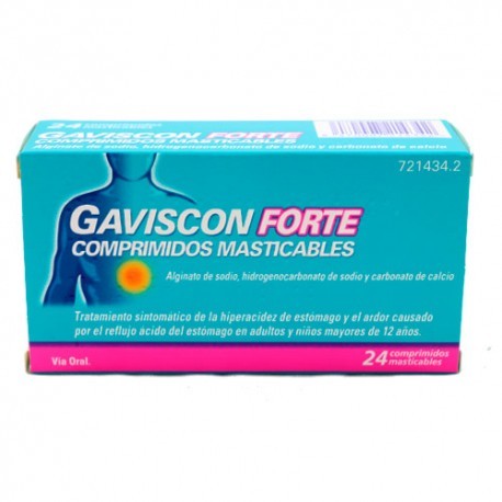 GAVISCON 24 COMPRIMIDOS MASTICABLES (SABOR FRESA)